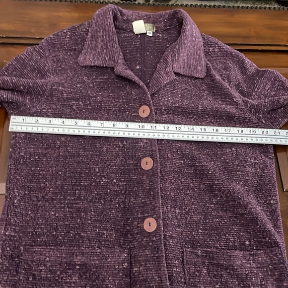 Women’s size medium the territory ahead purple cotton/polyester/acrylic jacket - Picture 8 of 9
